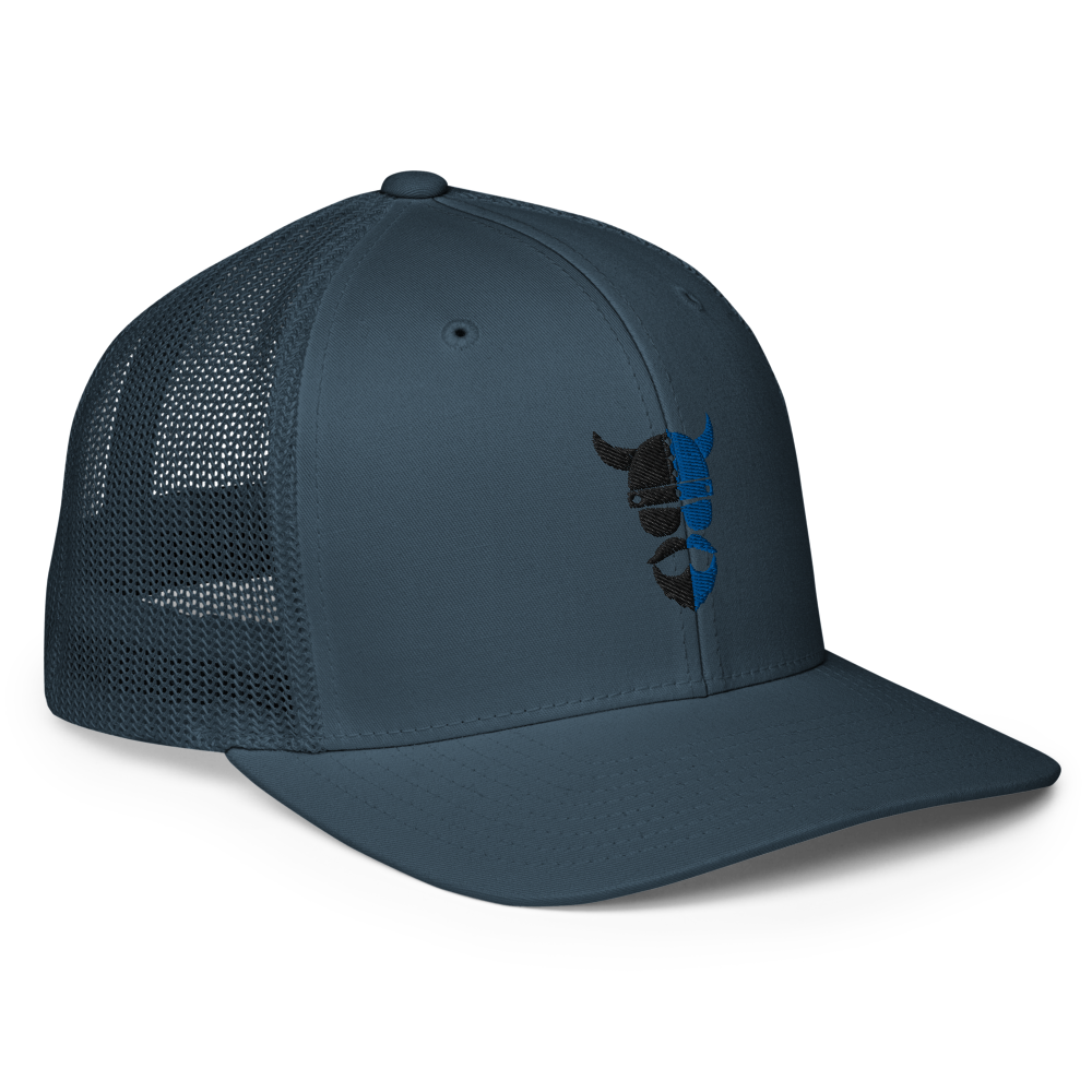 ZV Blue Flex-Fit Trucker Hat - THE ZEN VIKING