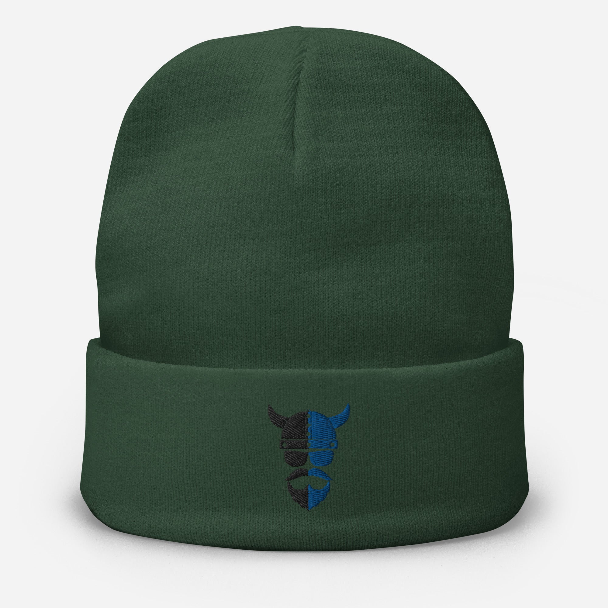 ZV Harvey Blue Embroidered Beanie - THE ZEN VIKING