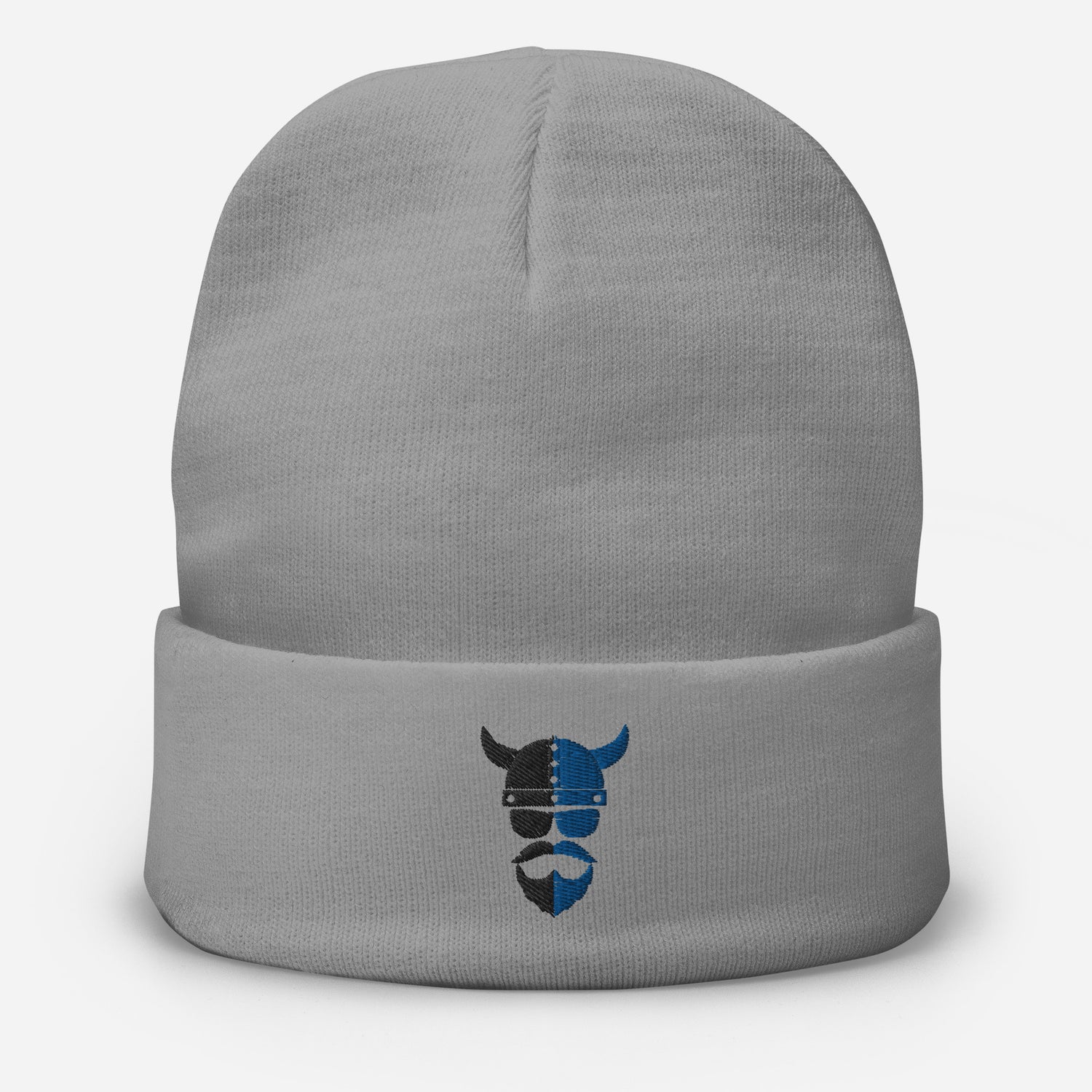 ZV Harvey Blue Embroidered Beanie - THE ZEN VIKING