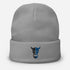 ZV Harvey Blue Embroidered Beanie - THE ZEN VIKING