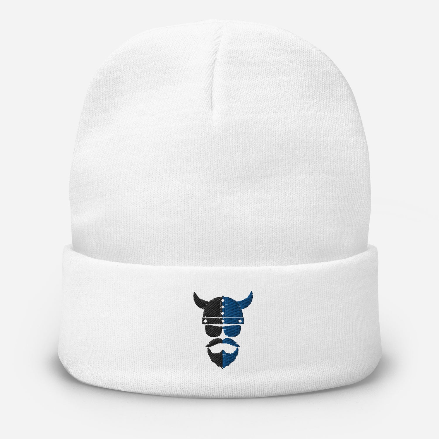 ZV Harvey Blue Embroidered Beanie - THE ZEN VIKING