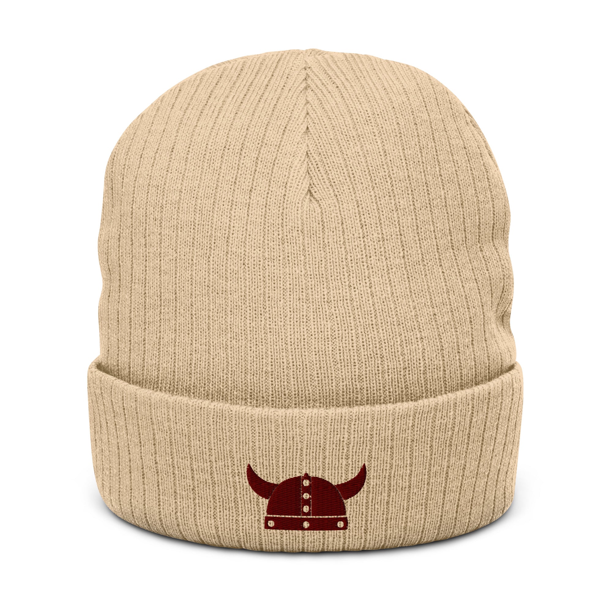 ZV Red Helm knit beanie - THE ZEN VIKING