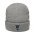 ZV Harvey Blue Ribbed knit beanie - THE ZEN VIKING