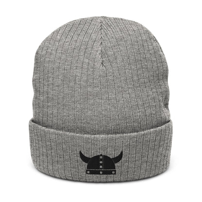 ZV Black Helm knit beanie - THE ZEN VIKING