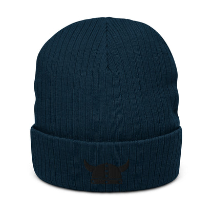 ZV Black Helm knit beanie - THE ZEN VIKING