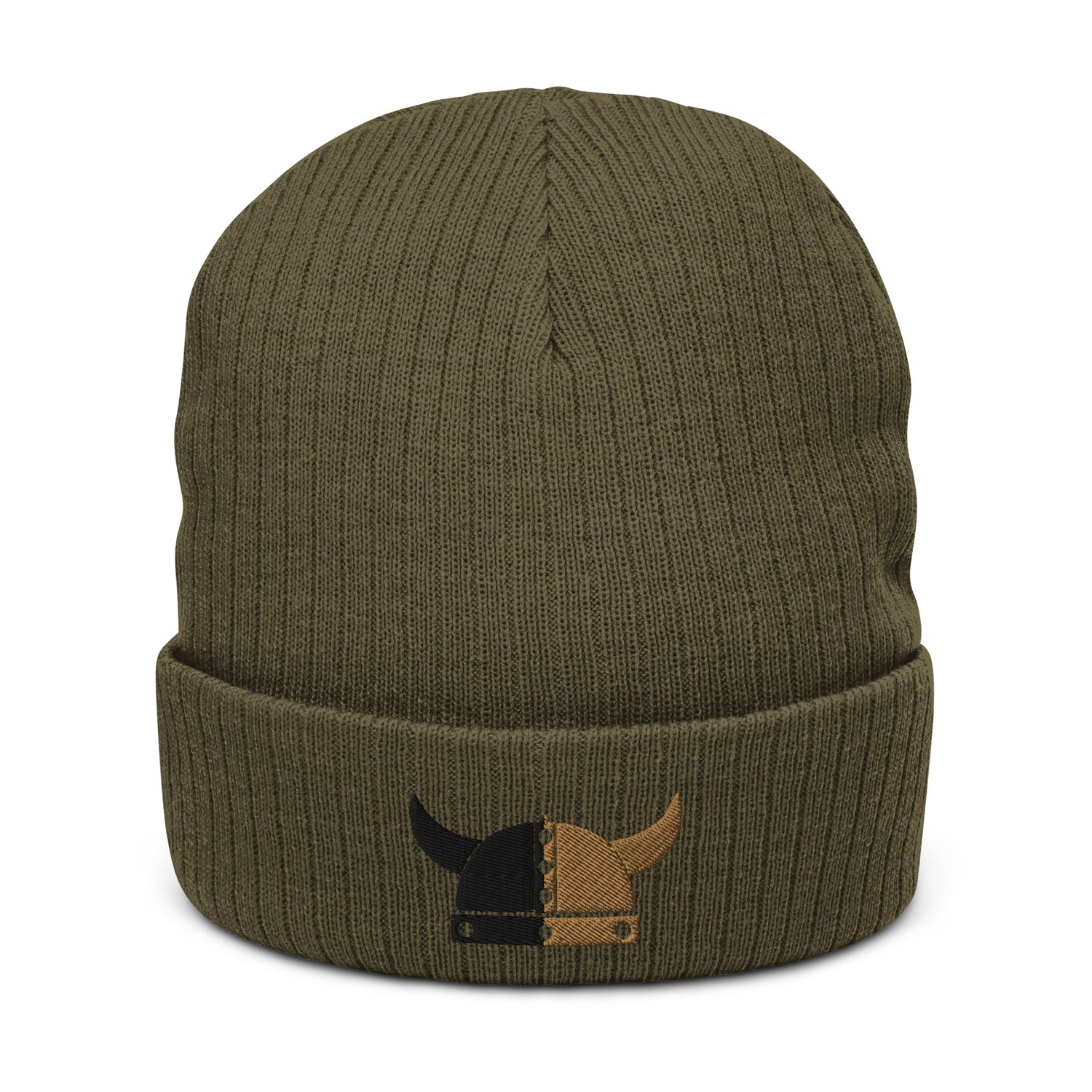 Harvey Gold Helm Olive Beanie