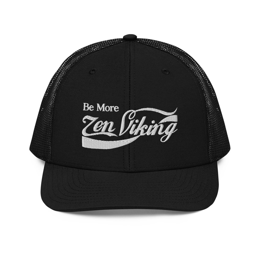 ZV Be More/White Classic Trucker Hat - THE ZEN VIKING