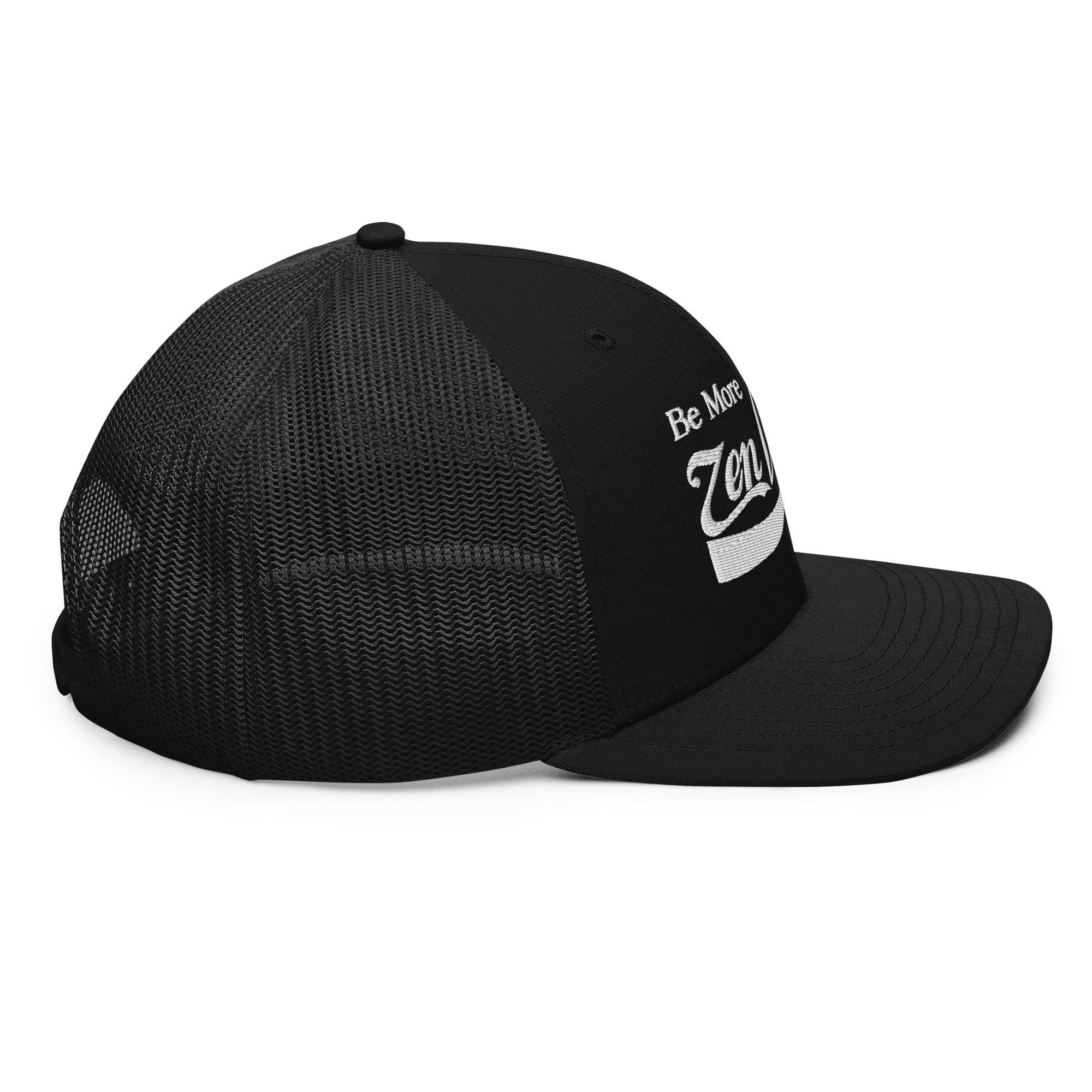 ZV Be More/White Classic Trucker Hat - THE ZEN VIKING