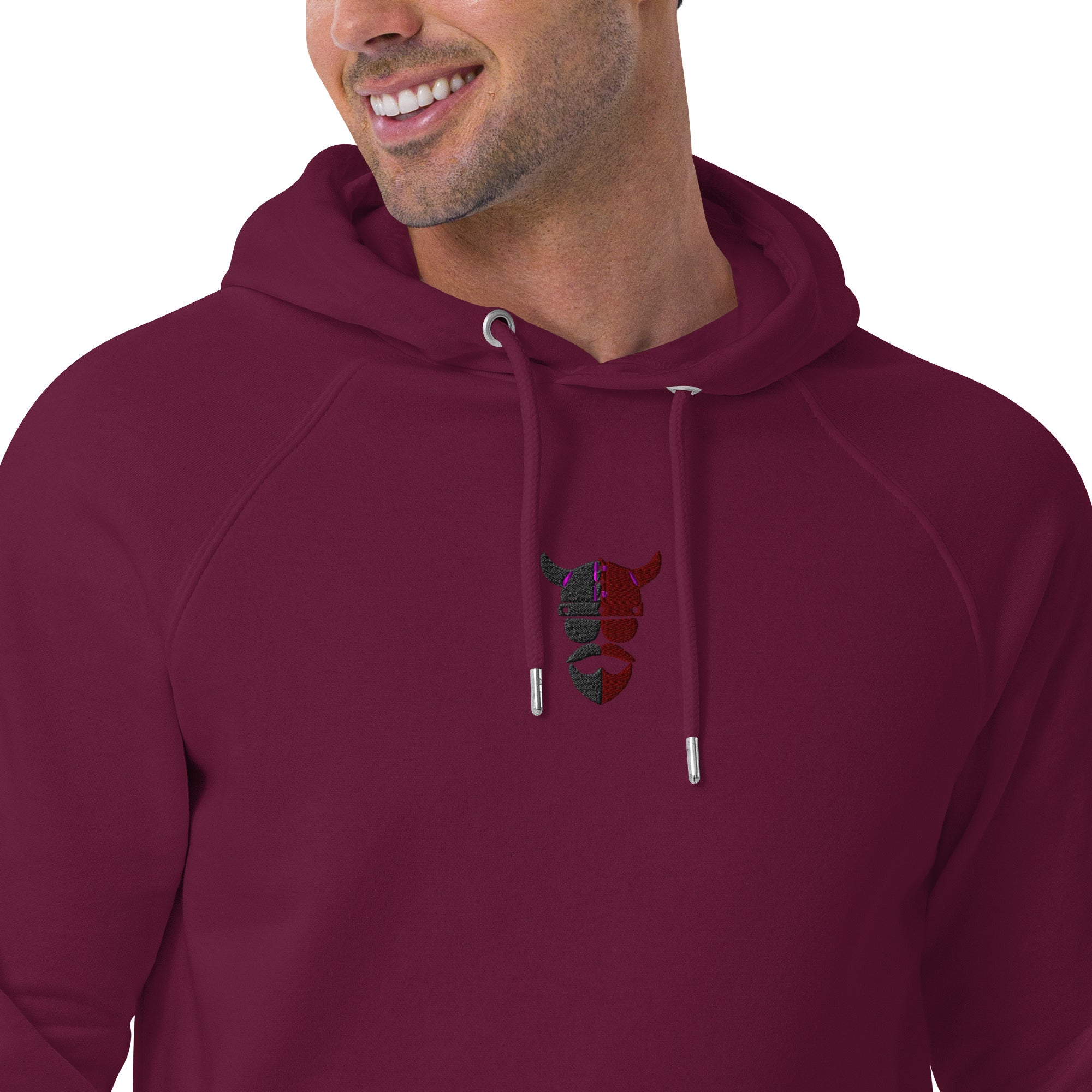 ZV Red Raglan Hoodie - THE ZEN VIKING