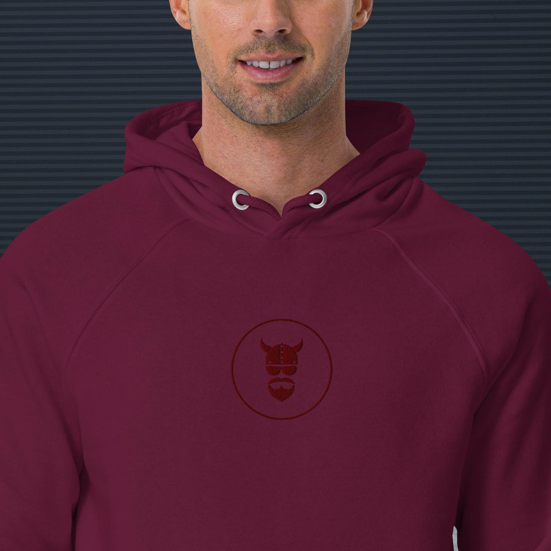 ZV Centered Eco Raglan Hoodie - THE ZEN VIKING