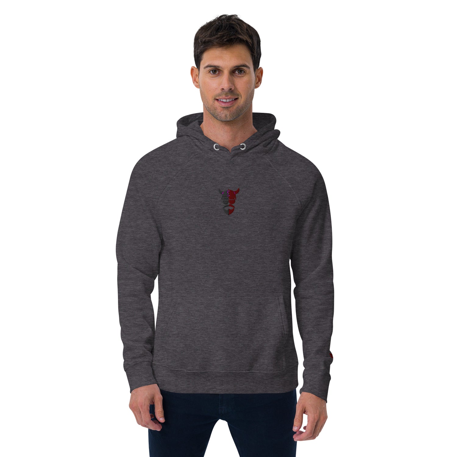 ZV Red Raglan Hoodie - THE ZEN VIKING