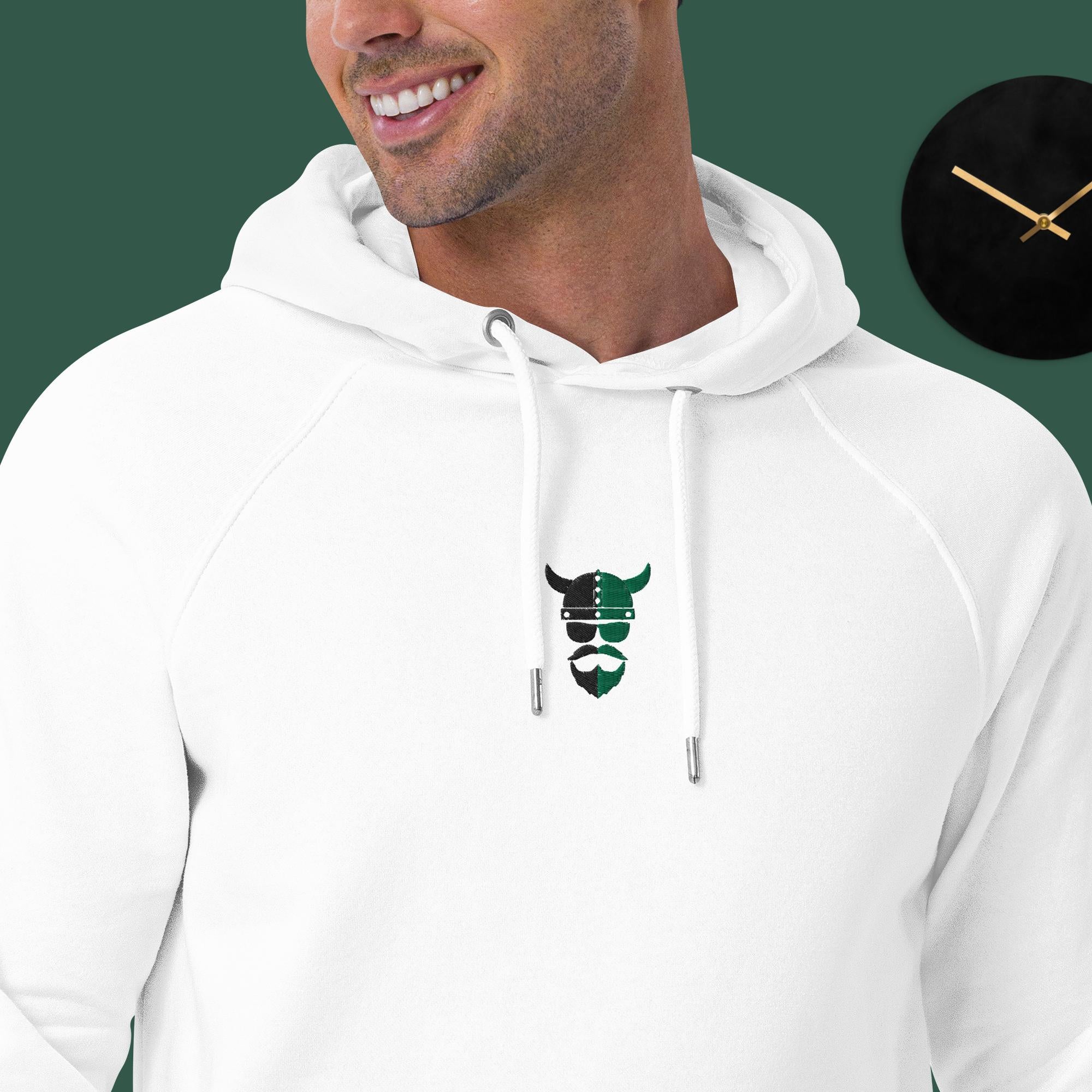 ZV Green Eco Raglan Hoodie - THE ZEN VIKING